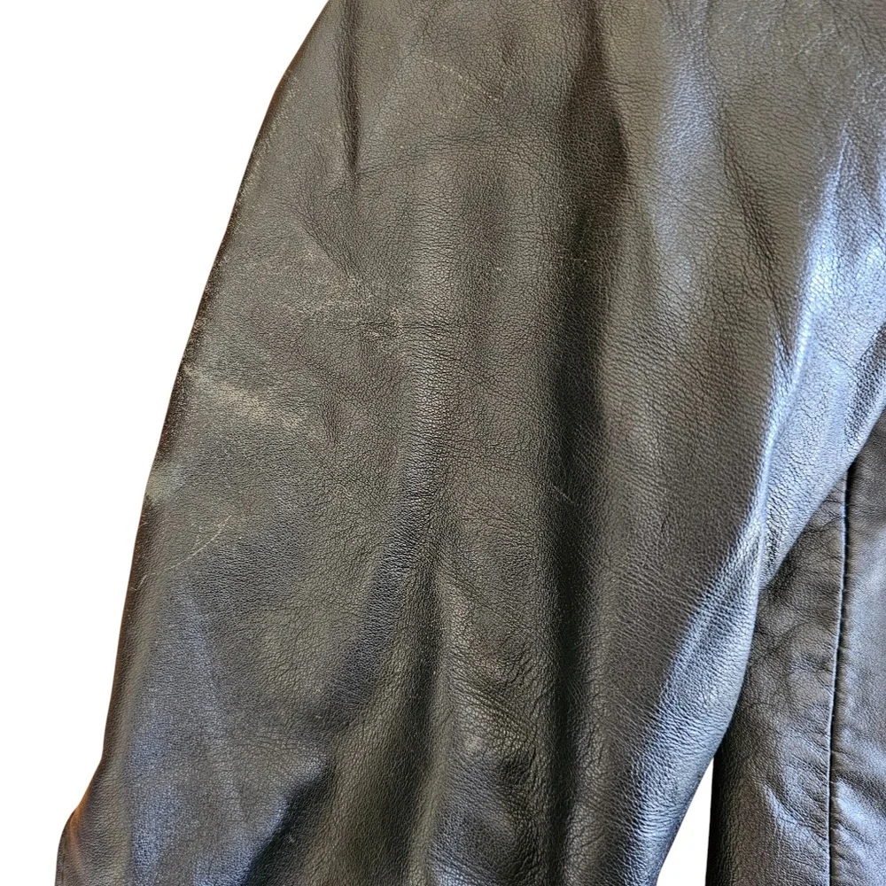 Vintage Conbipel men's leather jacket in black size 54 XL